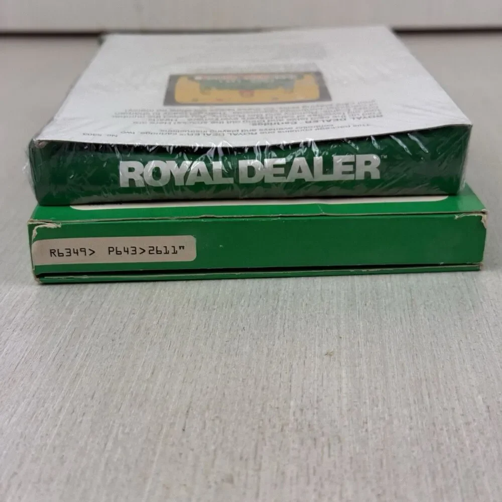 Lot of 2 Intellivision Poker & Blackjack Royal Dealer Complete Games Cards